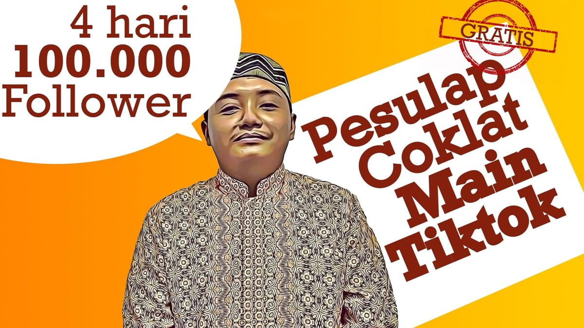Pesulap Coklat Ternak Tiktok: FYP terus-terusan, hingga 100k follower dalam 4 hari